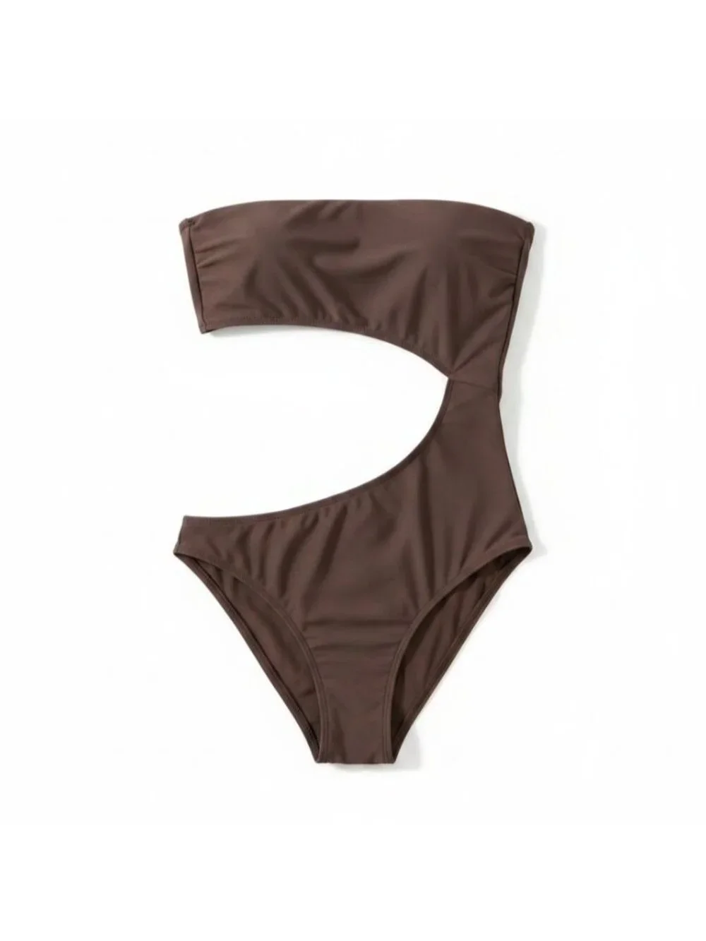 Cotton On XL Cut-Out Strapless Bandeau Brazilian Swimwear One-Piece Swimsuit